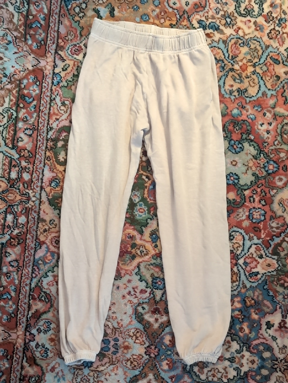Jungmaven Cream Sweatpants with Elastic Waist
